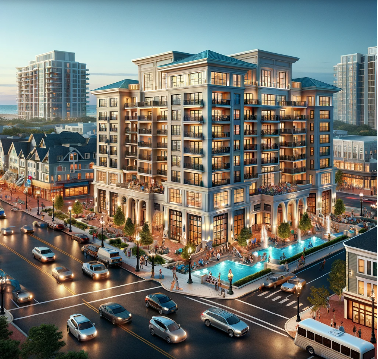 Discover The Monroe in Asbury Park: Luxury living with boardwalk access, perfect for active adults. #AsburyPark #TheMonroeCondos